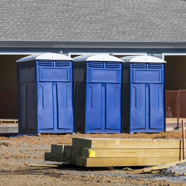 how often are the portable restrooms cleaned and serviced during a rental period in East Williston New York